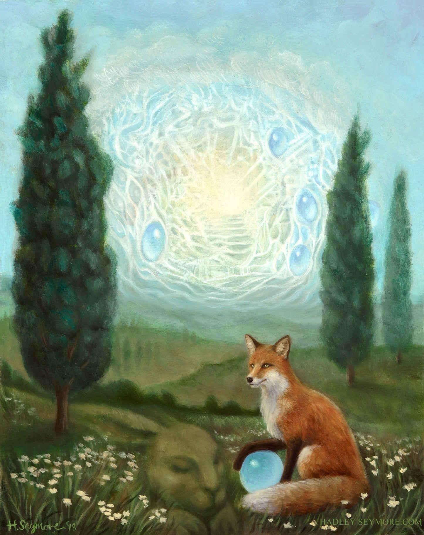 'Fox Steals a Sky Jewel' Prints